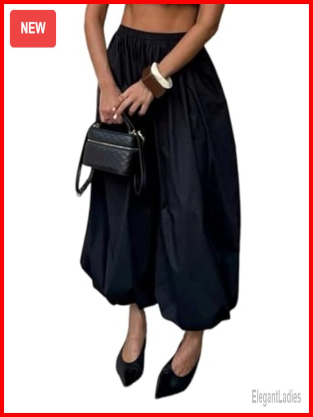 Wide Leg Pleated Balloon Harem Joggers Loose Fit Polyester Spandex